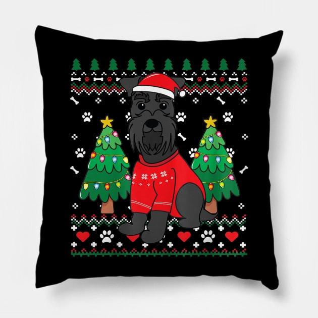 Kerry Blue Terrier Christmas Ornament Tree Xmas Pillow by bienvaem