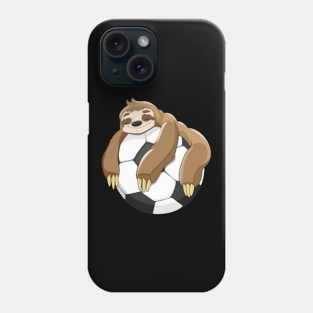 Lazy Sloth Soccer Shirt Soccer Lover Team Ball Kids Sport Phone Case by ELFEINHALB