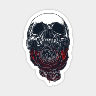 Skulls and Roses Magnet