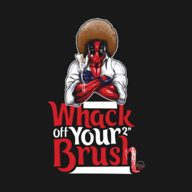 deadpool bob ross t shirt