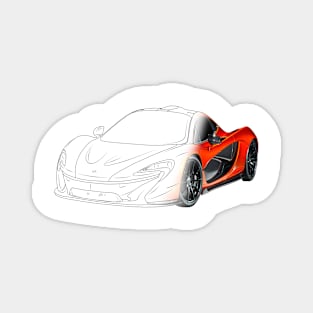 Fast and Furious McLaren P1 Supercar Magnet