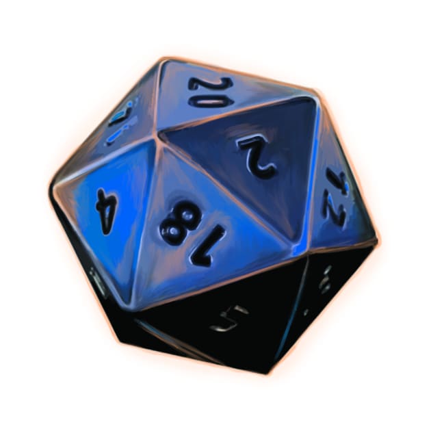 Fantastical Blue  D20 by ckrickett