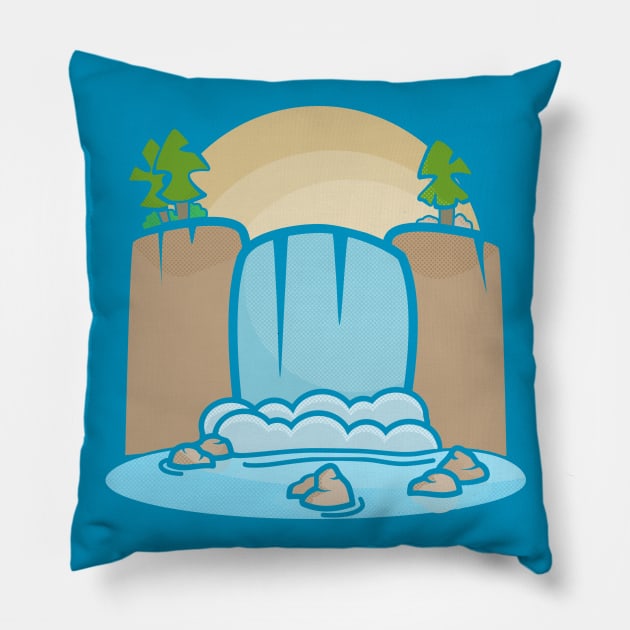 Waterfall Pillow by tamir2503