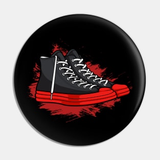 Black Red Midsole Sneaker Pin