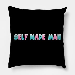 Self Made Man (white shadow) Pillow