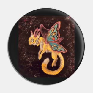 Fairy cat dragon Pin