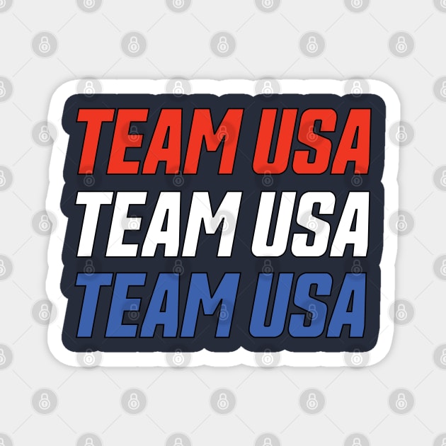 TEAM USA BOLD Magnet by MAS Design Co