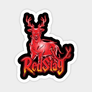 RedStag with letters underneath Magnet