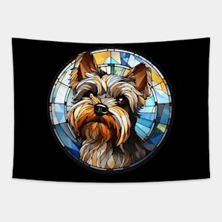 Stained Glass Yorkshire Terrier "Yorkie" Tapestry