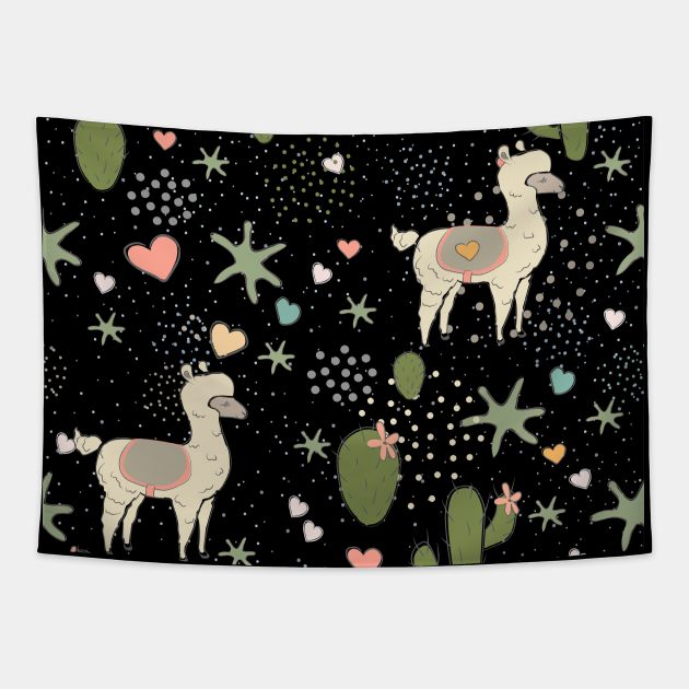 My llama Tapestry by KristinaStellar 