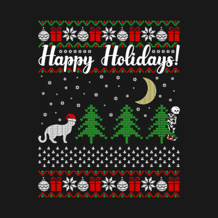 Happy-Holidays-Graphic-Vector-Tshirt-Illustration T-Shirt