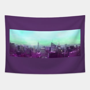 Dreamy Bokeh NYC Manhattan Skyline Tapestry