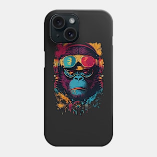 Anime Cyber Ape (Sci-Fi Ape Vintage Retro Future Design Cyberpunk Space Ape) Phone Case