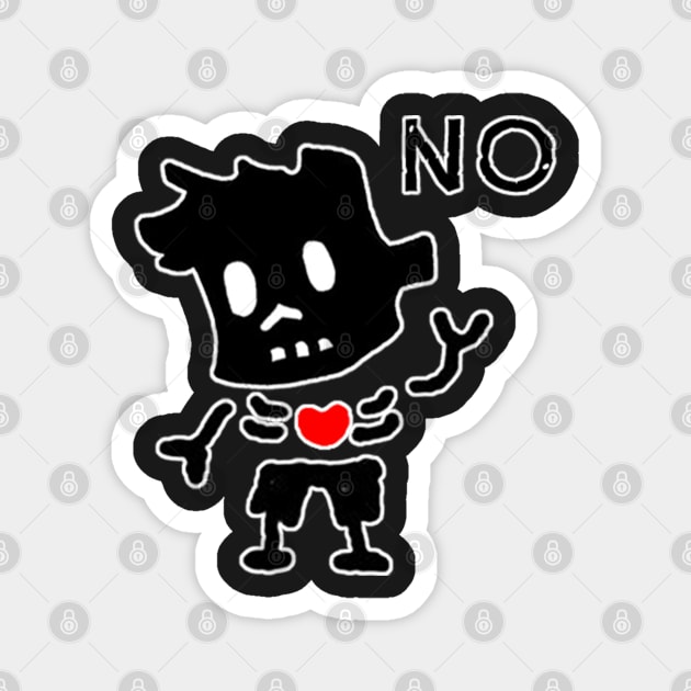 no zombie boy Magnet by COOLKJS0