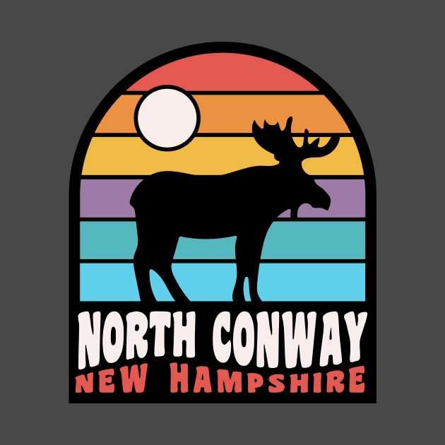 North Conway Moose New Hampshire Badge by PodDesignShop