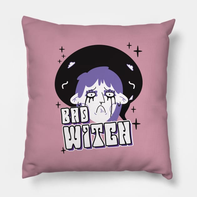 bad witch Pillow by ArtStopCreative