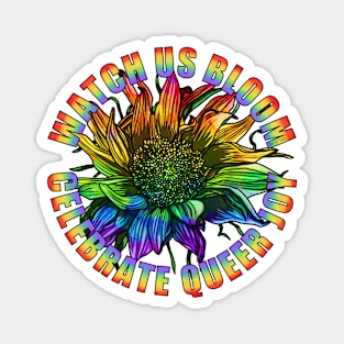 Watch Us Bloom Sunflower Rainbow Magnet