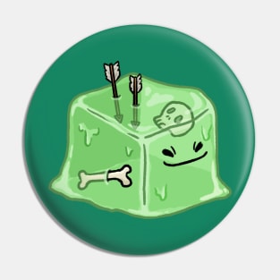 Cute Gelatinous Cube Pin