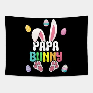 Easter Papa Cute Bunny Easter Family Tapestry