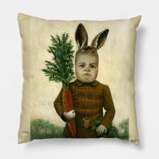 Victorian Rabbit Boy Pillow
