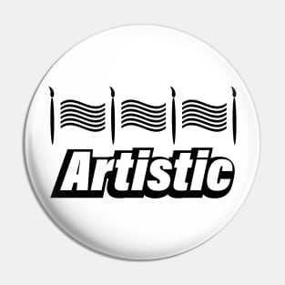 Artistic typography design Pin