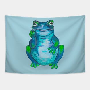 Big blue tropical frog Tapestry