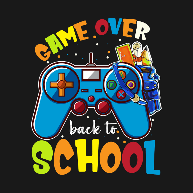 Back to School Funny Game Over Teacher Student Controller by Sky full of art