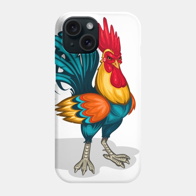 Male's Rooster Phone Case by AnimalAddict