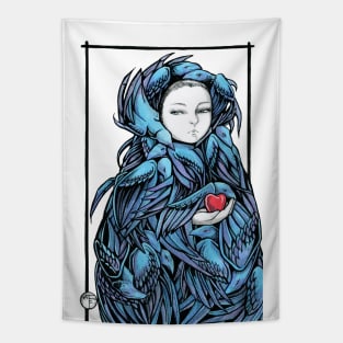 The Raven Girl Tapestry