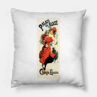 PALAIS DE GLACE Theatre Champs Elysees Paris Ad Vintage French Pillow