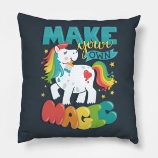 Make Your Own Magic - Rainbow Pony Pillow