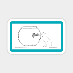 Cat and Fish Magnet