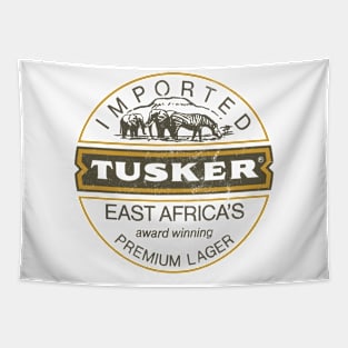 Tusker East Africa   --- Vintage Beer Aesthetic Tapestry
