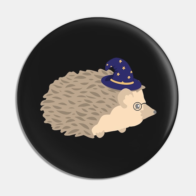 Hedgie Wizard Pin by Tilly-Scribbles