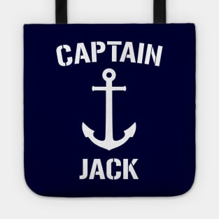 Nautical Captain Jack Personalized Boat Anchor Tote