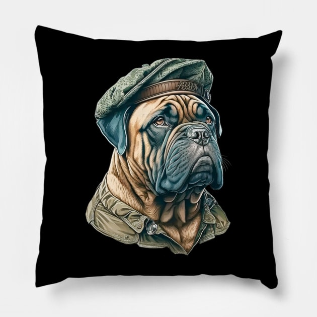 Brigadier Mastiff Pillow by Tweedy Love