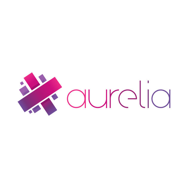 Aurelia logotype - JS framework by hipstuff