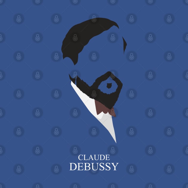 Claude Debussy - Minimalist Portrait by Wahyu Aji Sadewa