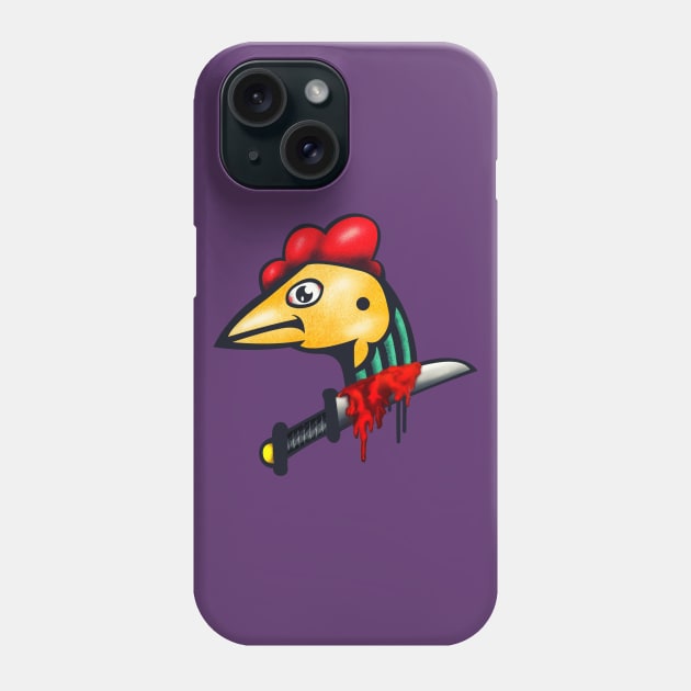 Rooster Bleeding Phone Case by angsabiru