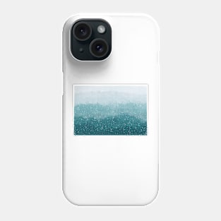 Snowy Jungle Abstract Phone Case