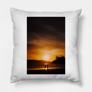 Sunset Long Beach Tofino Vancouver Island Canada Pillow