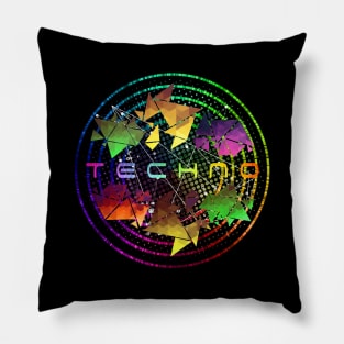 World Techno Community EDM Music Lover Pillow