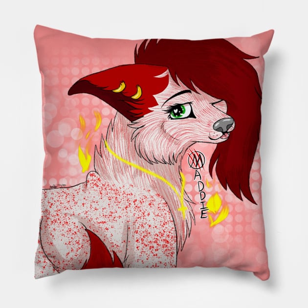 Alpha Wolf Maddie Pillow by Alpha Wolf Maddie