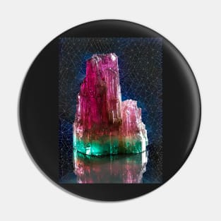 Bi-color Tourmaline Pin