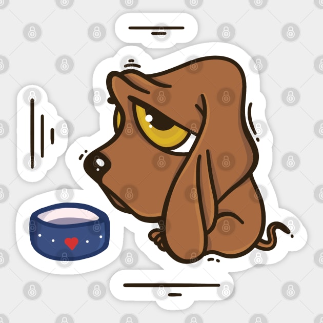 Begging pup - Begging - Sticker | TeePublic