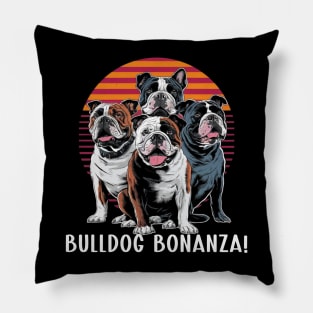 Funny Bulldog Gift for Pet Lovers and Bulldog Owners Pillow