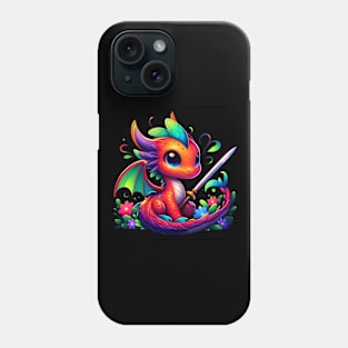 Rufie the Dragon - Fencing #30 Phone Case