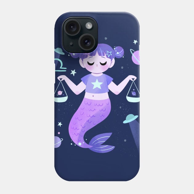 Libra Mermaid Phone Case by Lobomaravilha