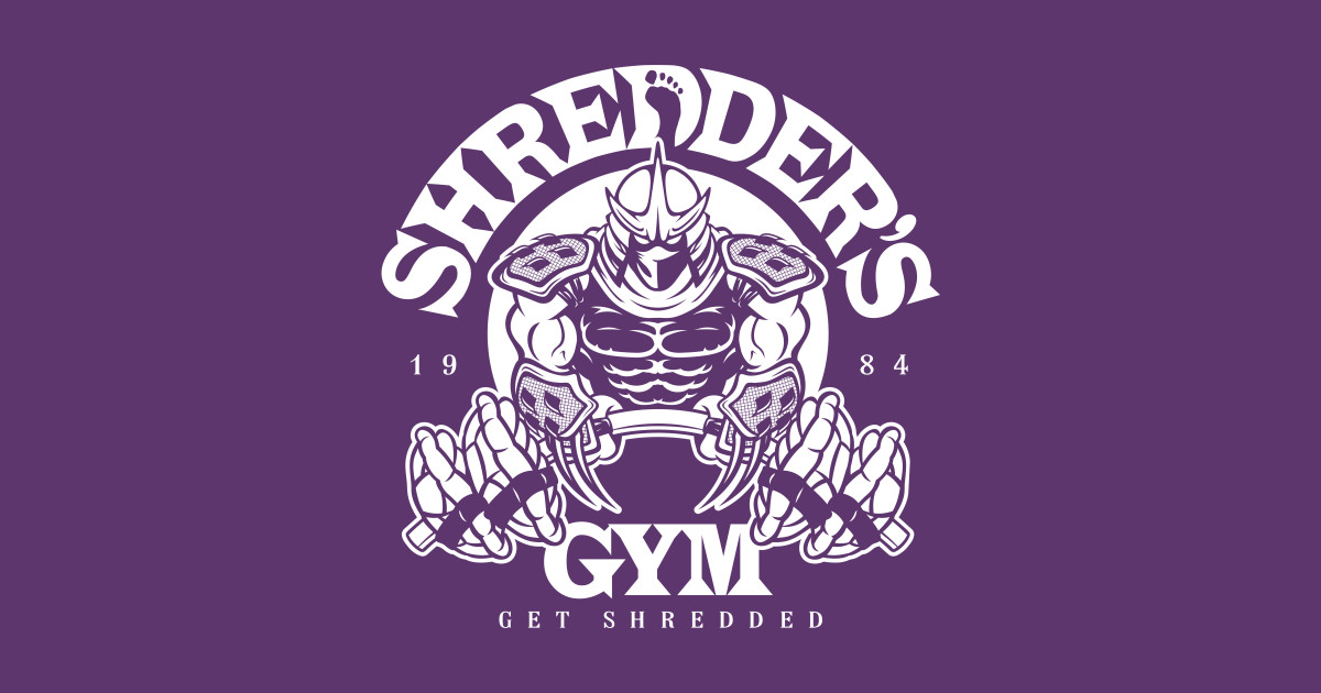 Shredder's Gym Gym TShirt TeePublic