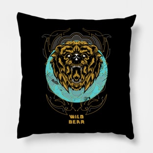 Wild bear Pillow